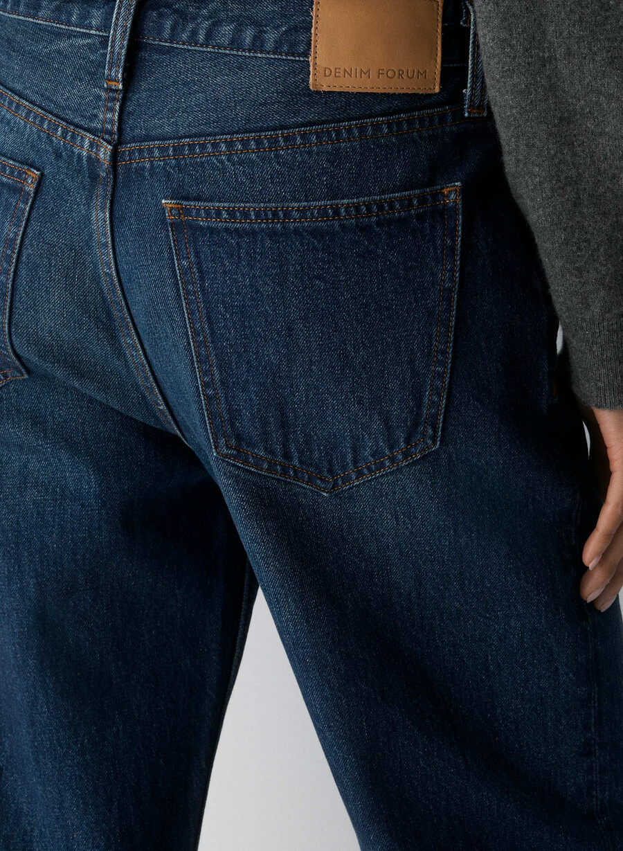 denim forum the 90s vintage lo-rise cuffed jean be about dark bleu