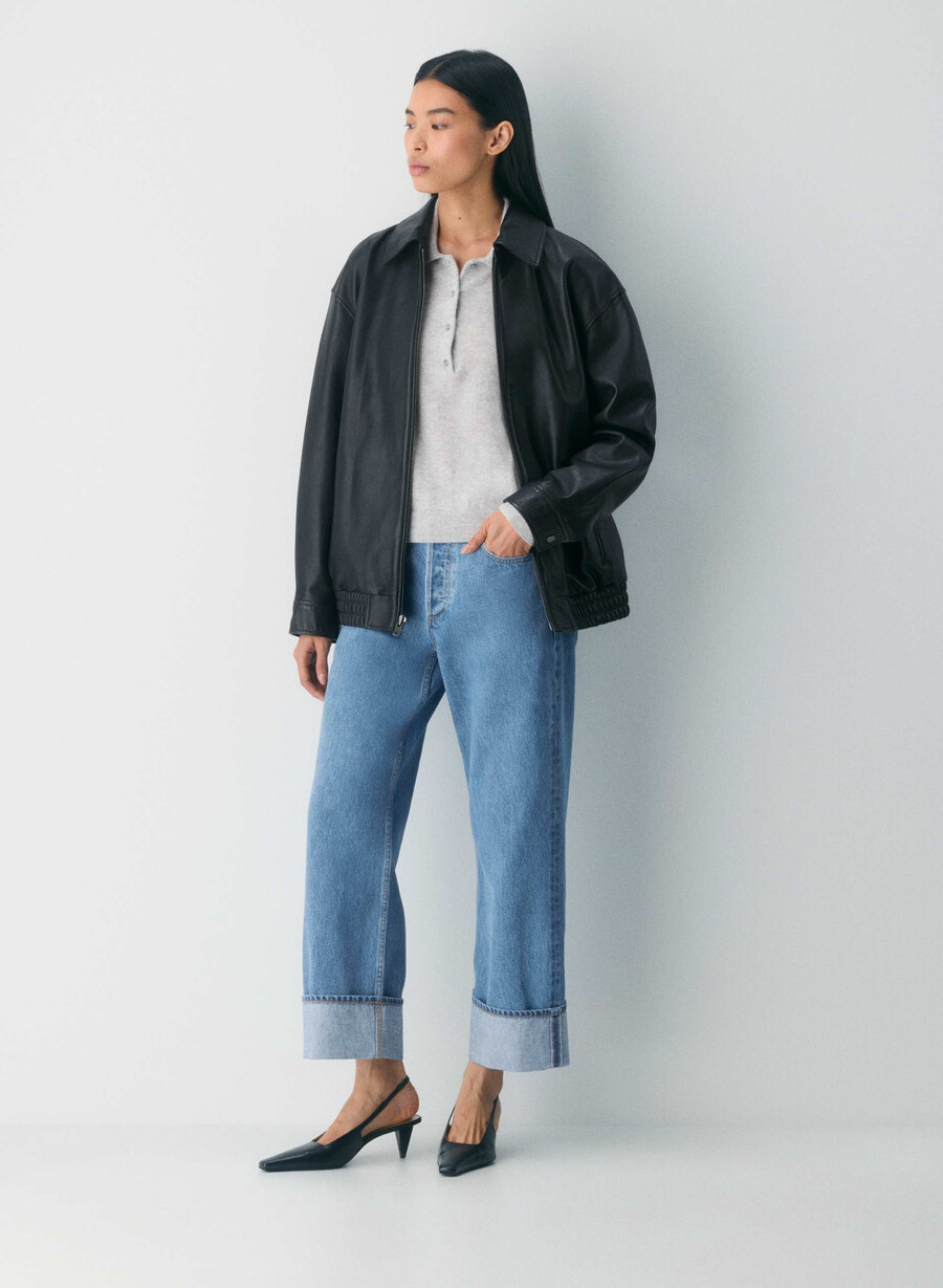 denim forum the 90s vintage lo-rise cuffed jean vintage bleu bottle