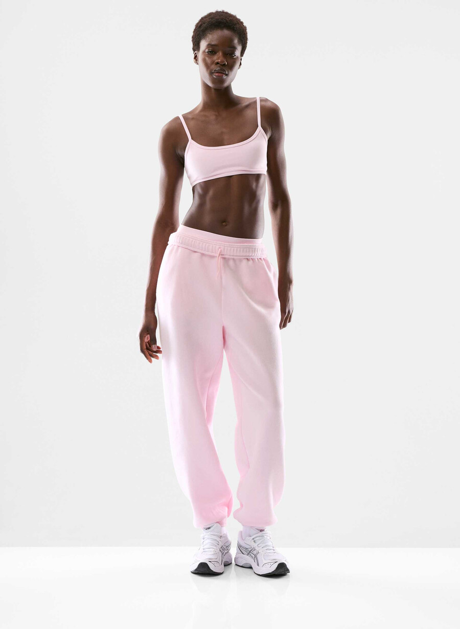 butter essential sports bra villa pink