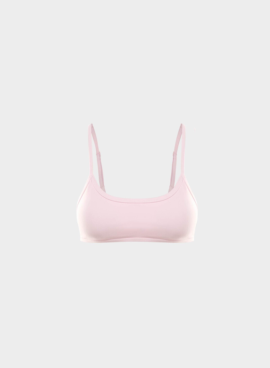 butter essential sports bra villa pink