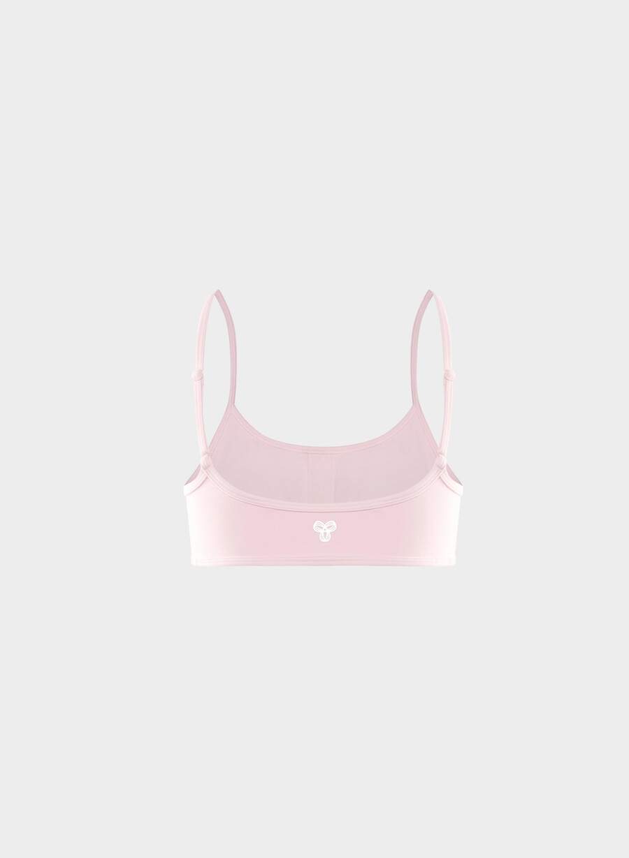 butter essential sports bra villa pink