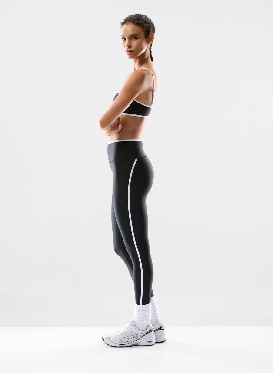 glotone showup hi-rise 26 legging black bright wht