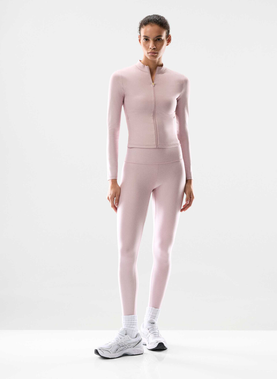 glotone showup hi-rise 26 legging dsty pink bt white