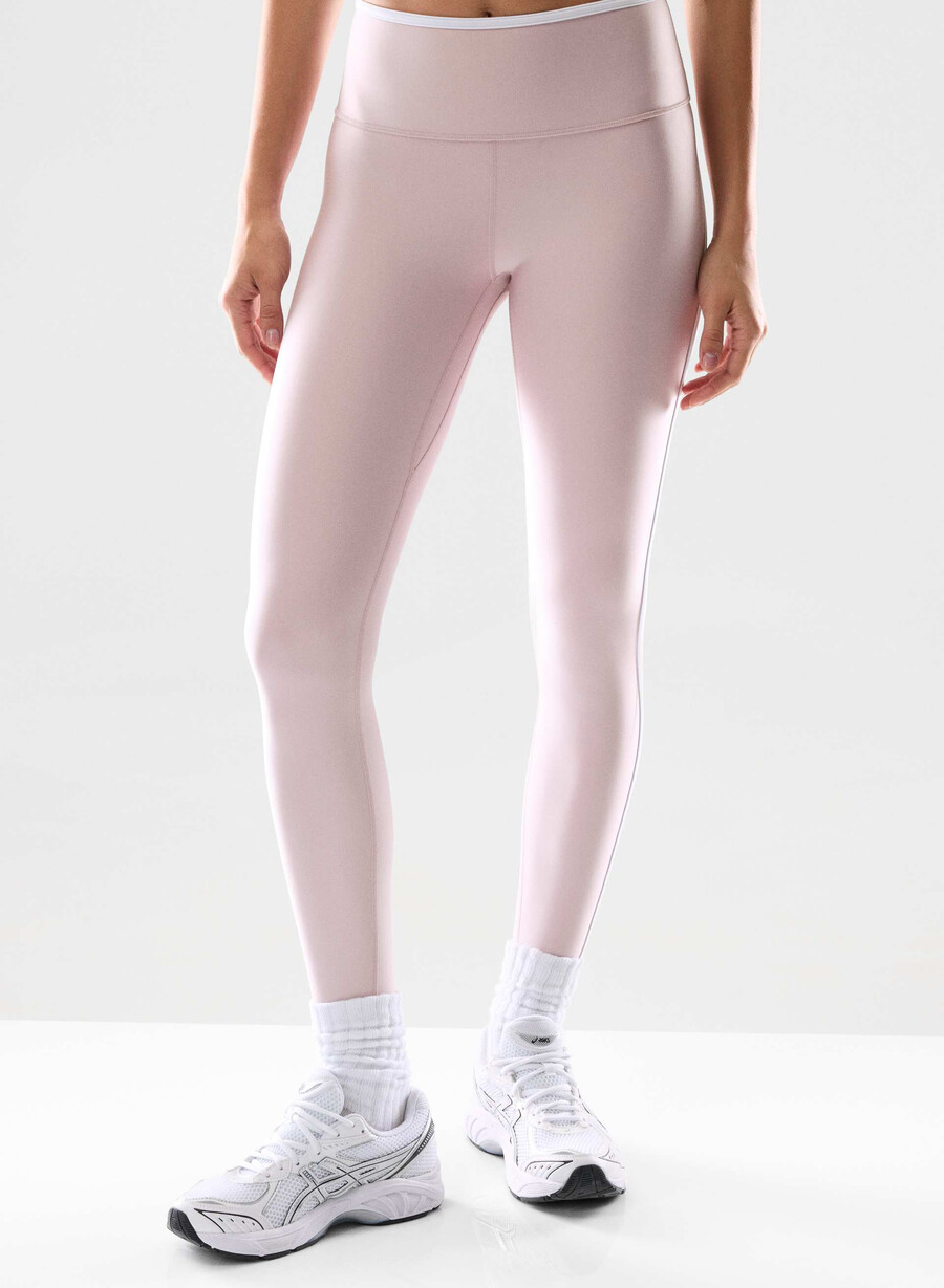 glotone showup hi-rise 26 legging dsty pink bt white