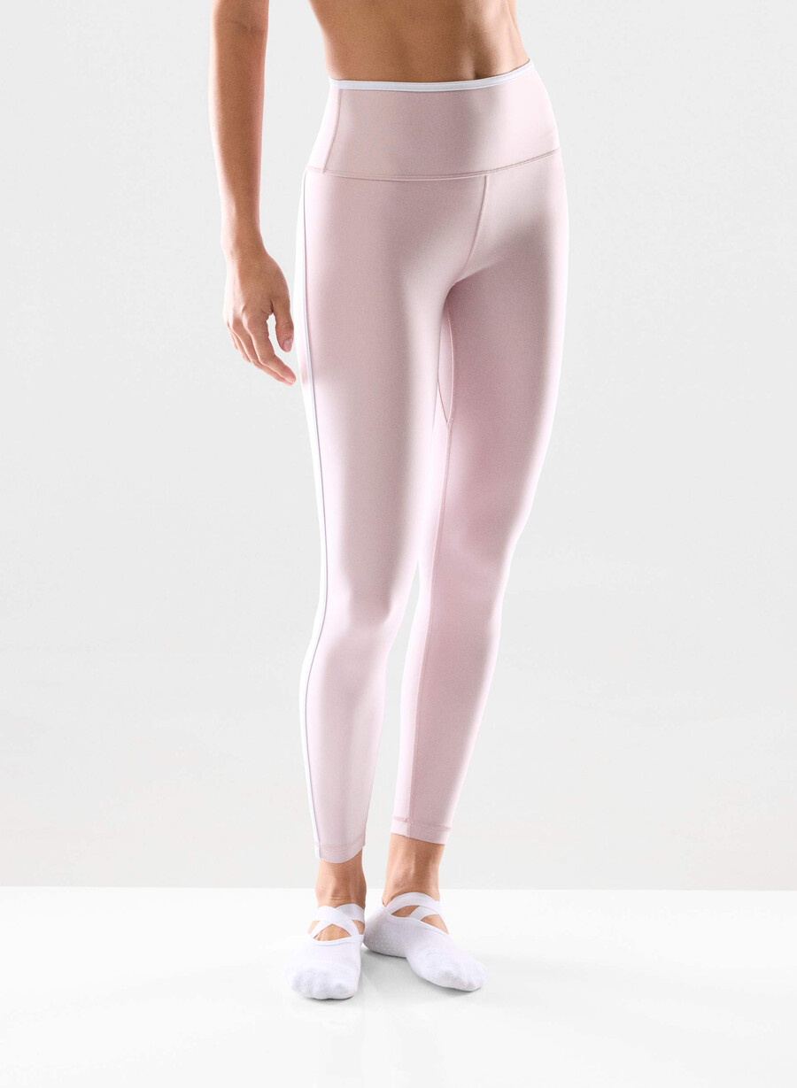 glotone showup hi-rise 26 legging dsty pink bt white