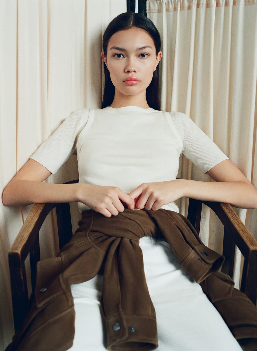 fine merino wool foundry sweater lychee white