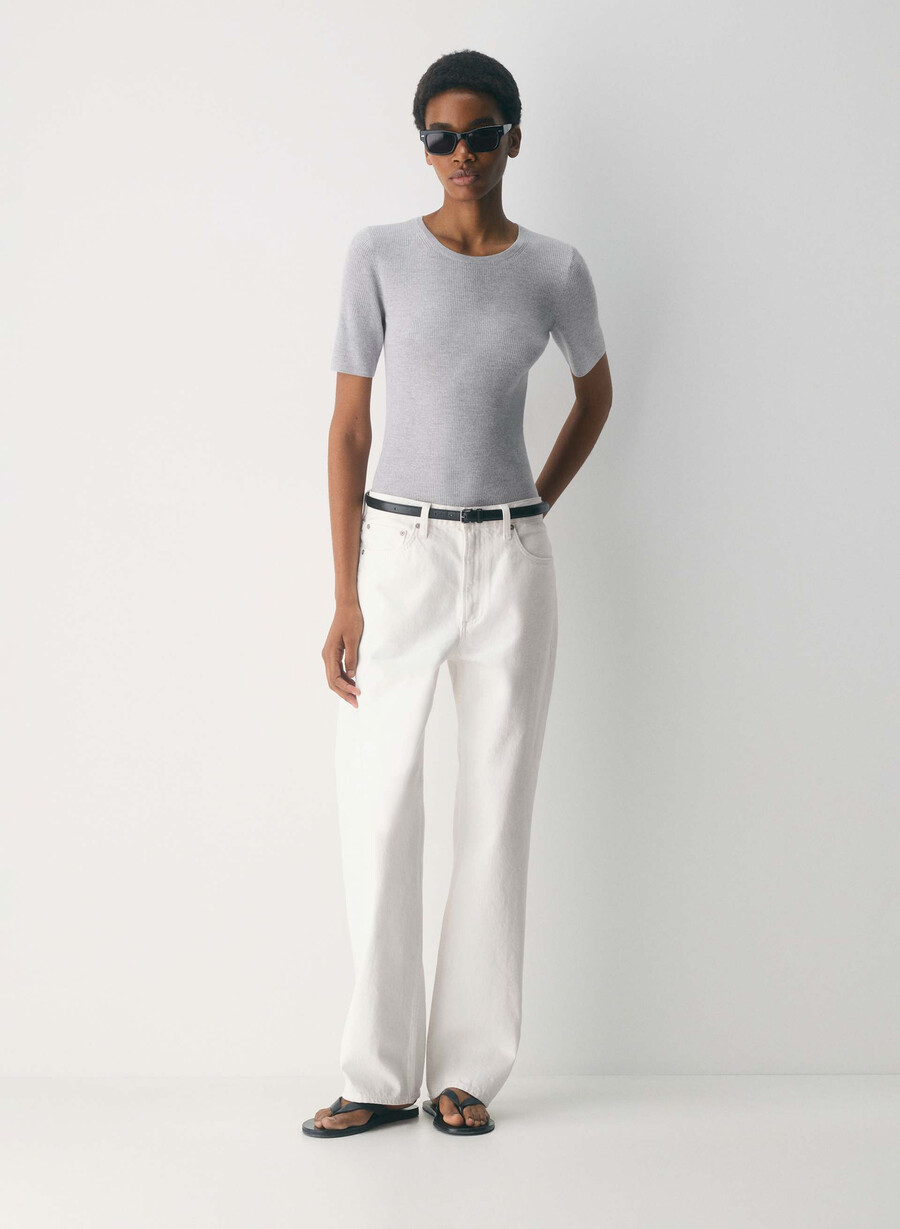 fine merino wool foundry sweater heather chrome