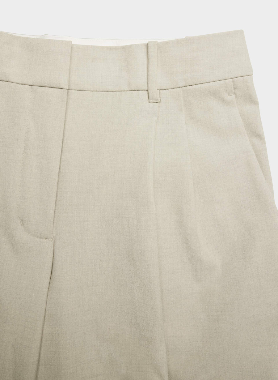 the effortless pant lo-rise - ressential light heather matte pearl