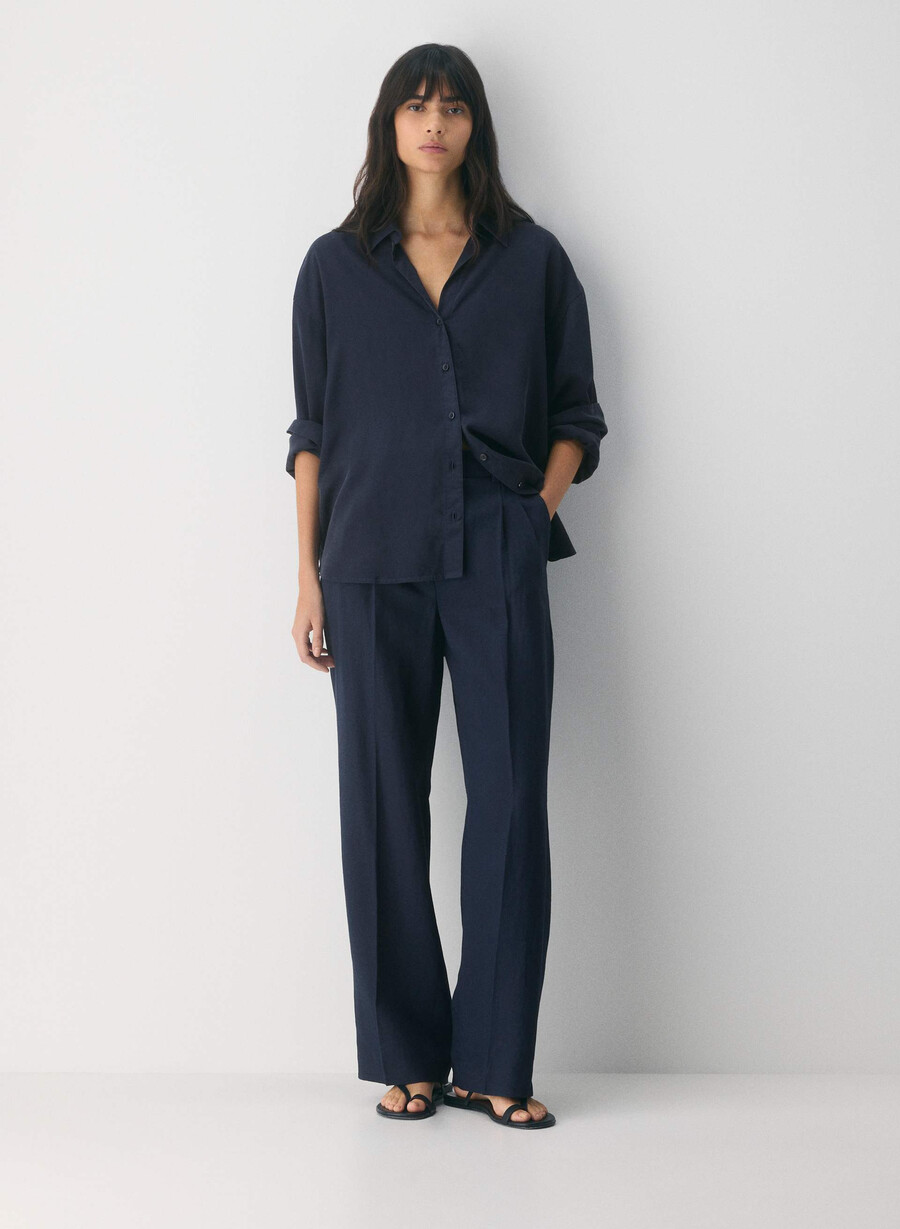 the effortless pant - linen admiral