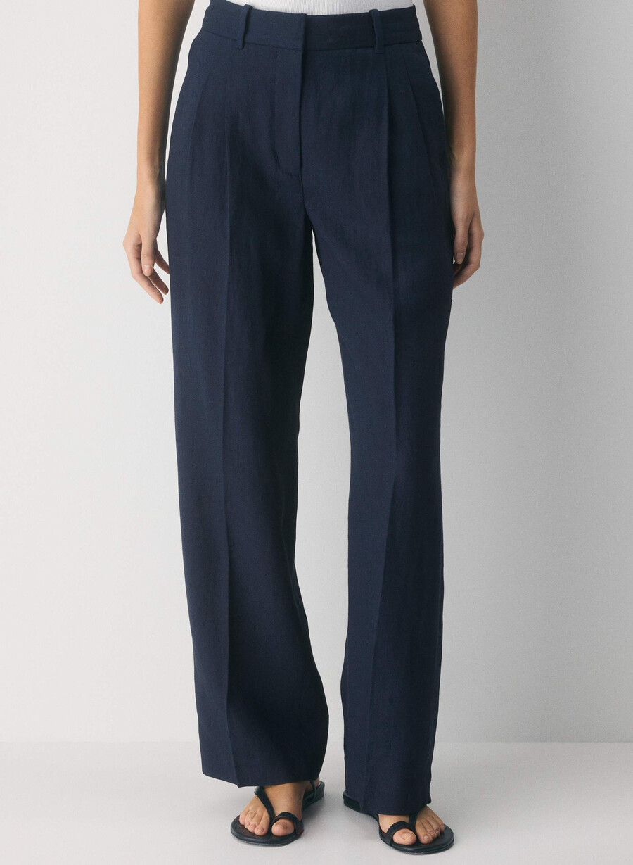 the effortless pant - linen admiral