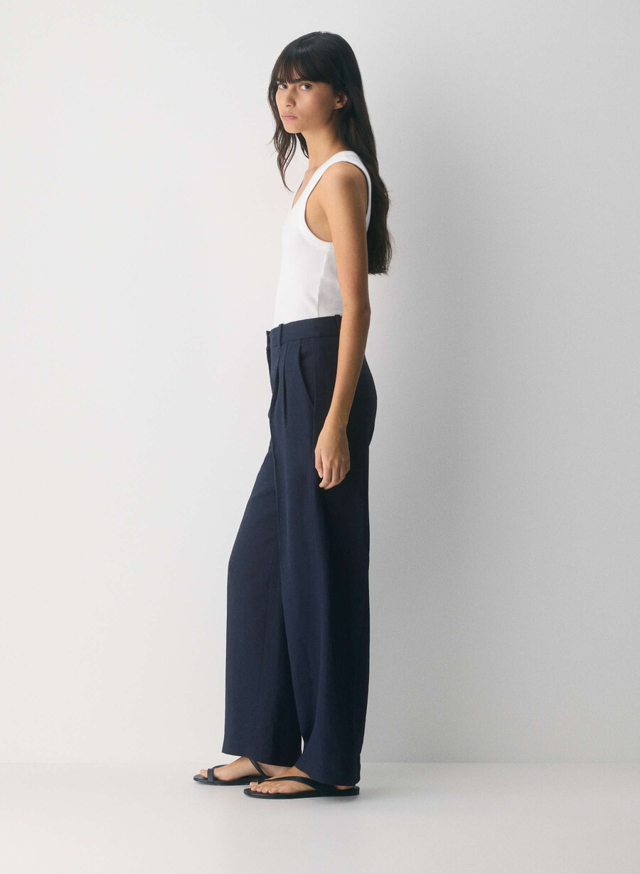 the effortless pant - linen admiral