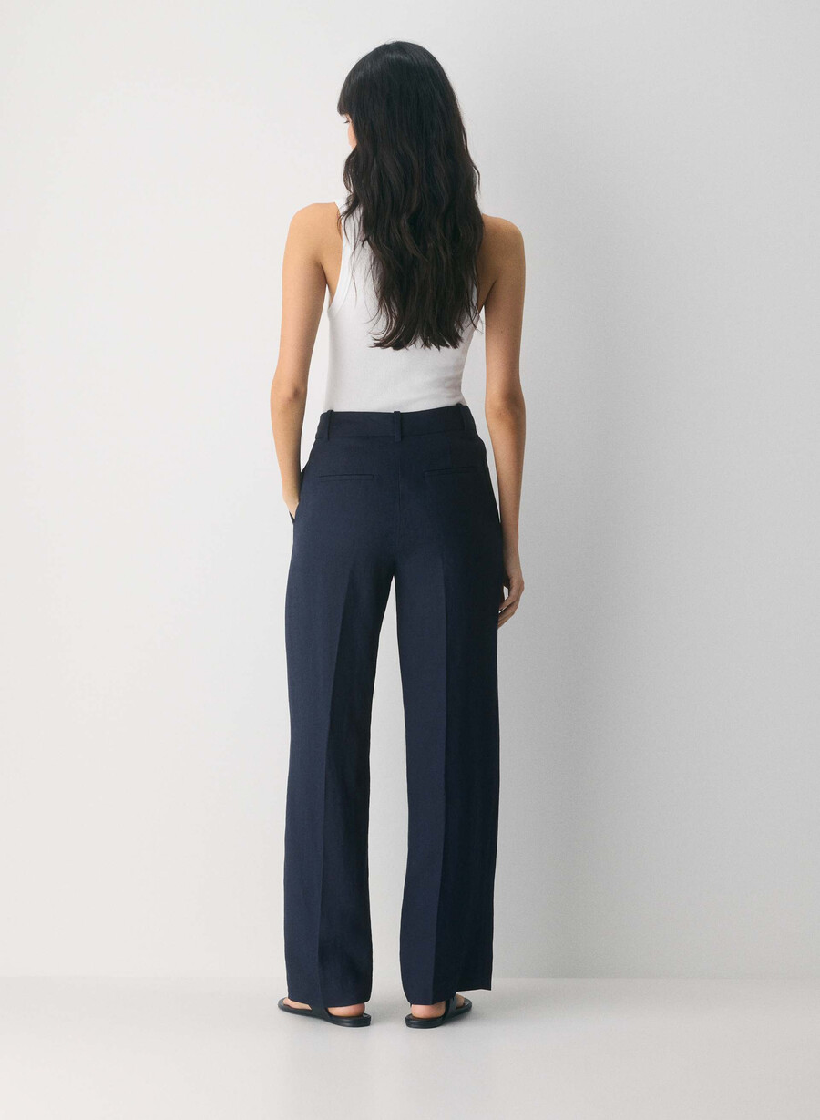 the effortless pant - linen admiral