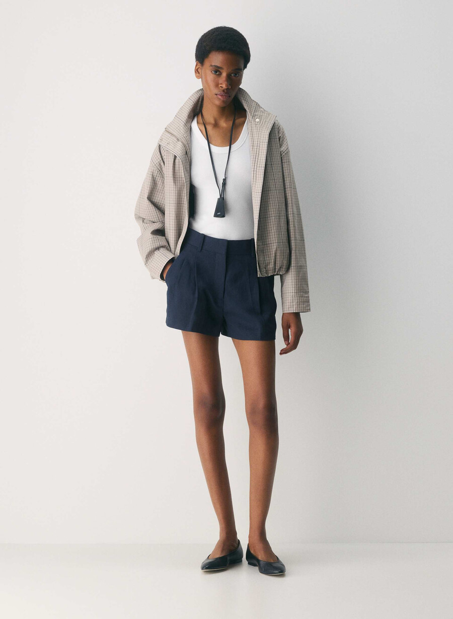 the effortless short mini - linen admiral