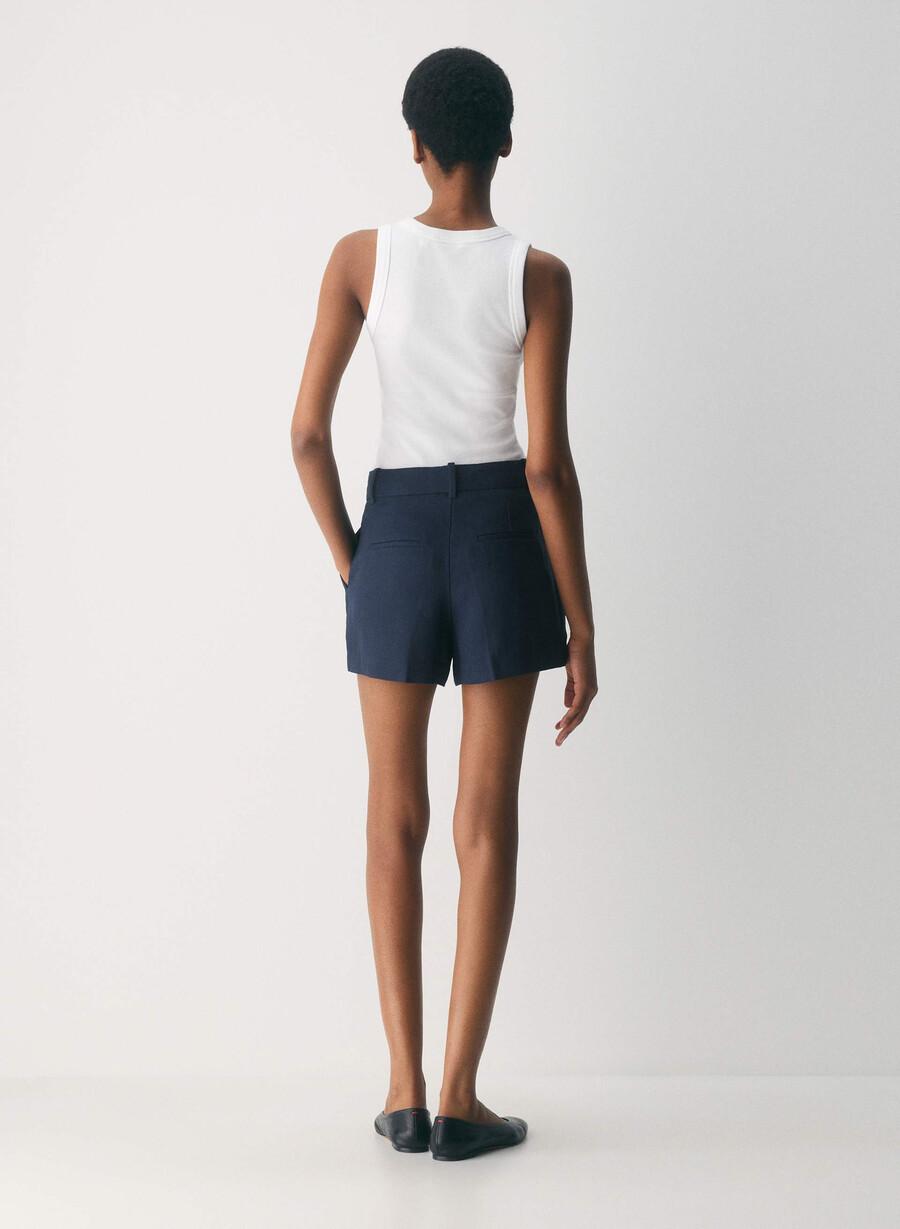 the effortless short mini - linen admiral