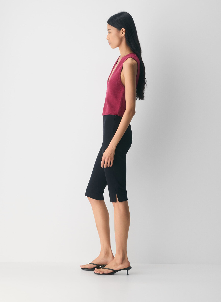 cotton charm basque sweater vest juicy rose