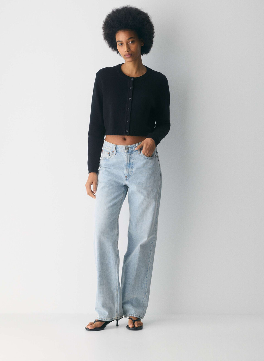 cotton charm sicily cardigan black