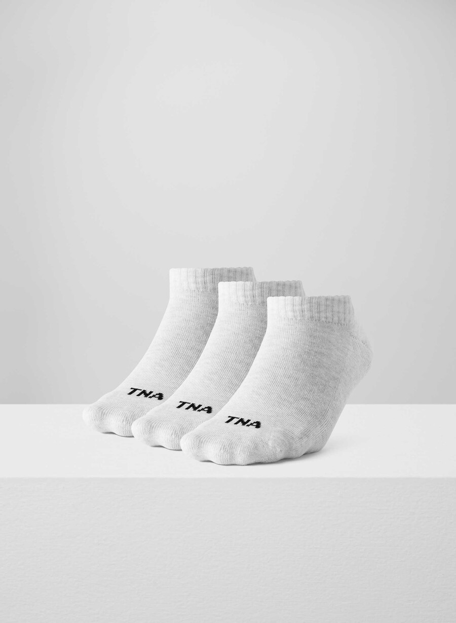 best-ever no-show sock 3-pack heather cloud white