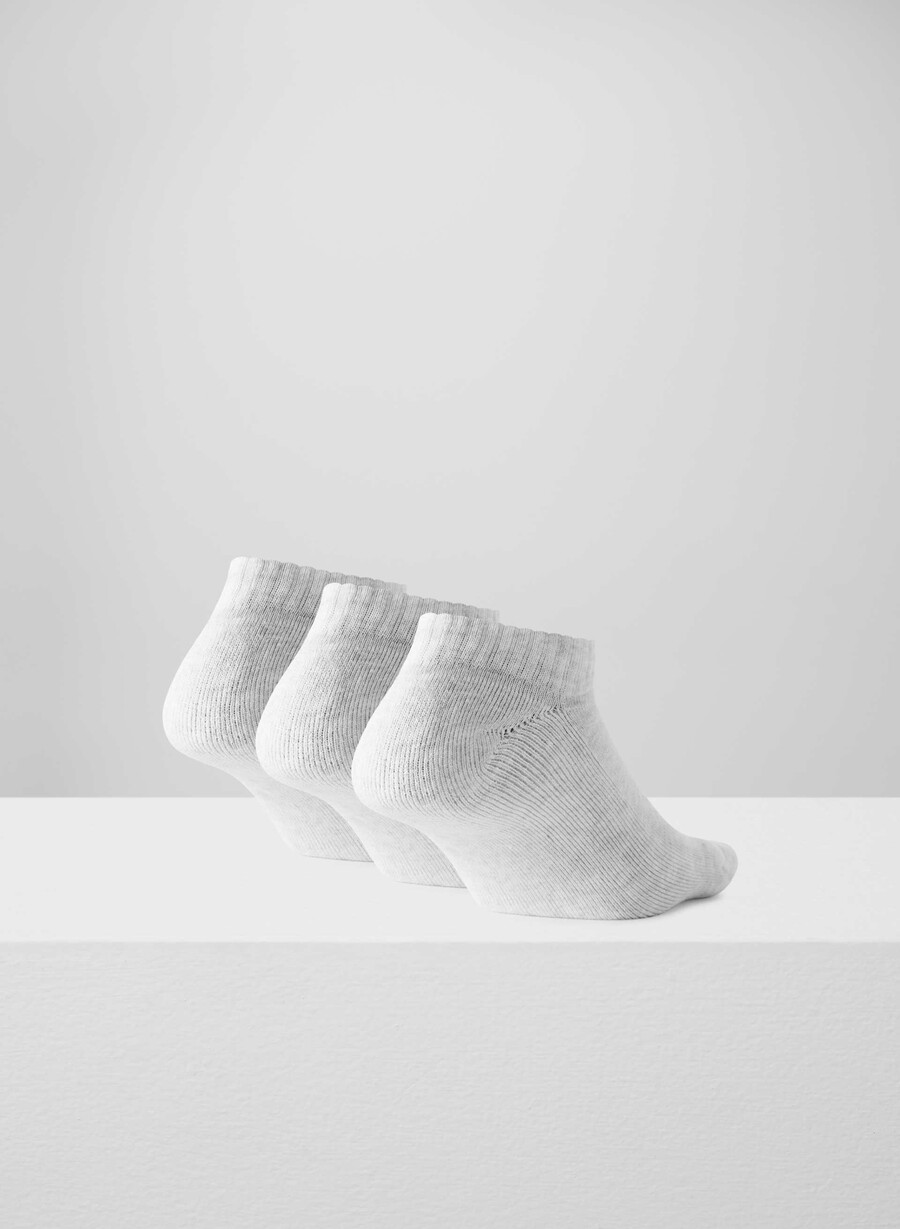 best-ever no-show sock 3-pack heather cloud white