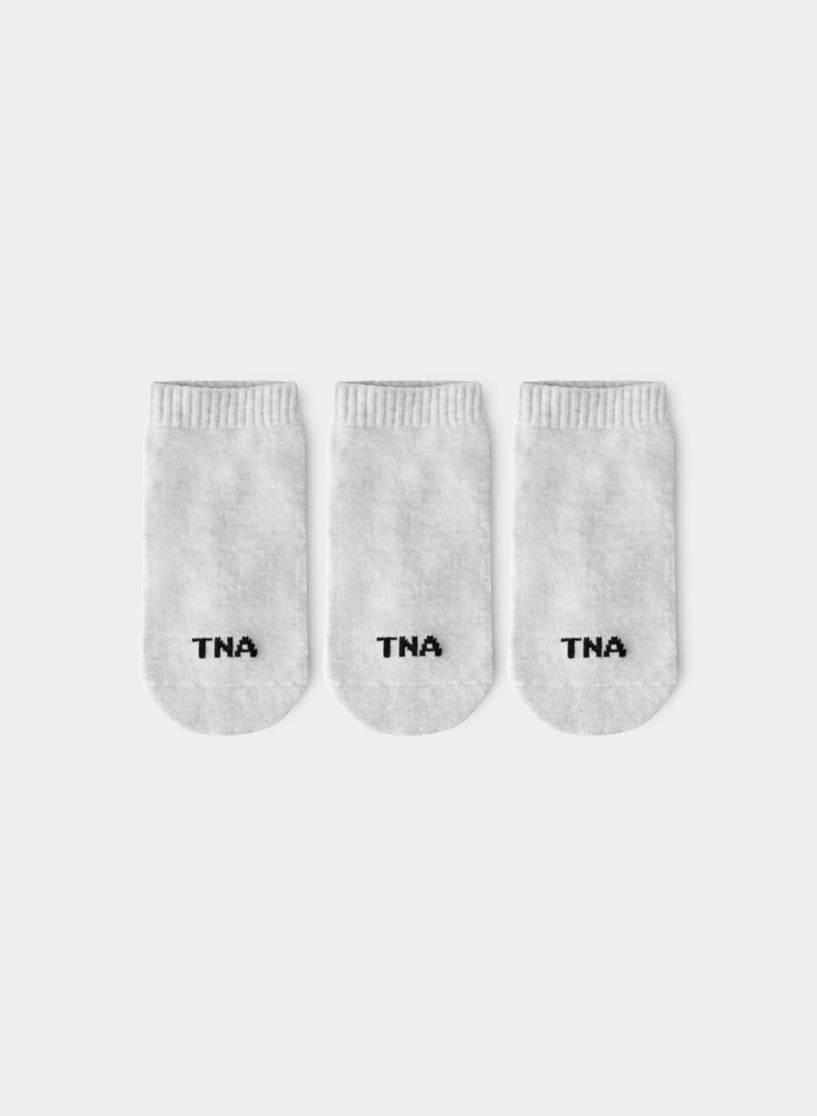 best-ever no-show sock 3-pack heather cloud white