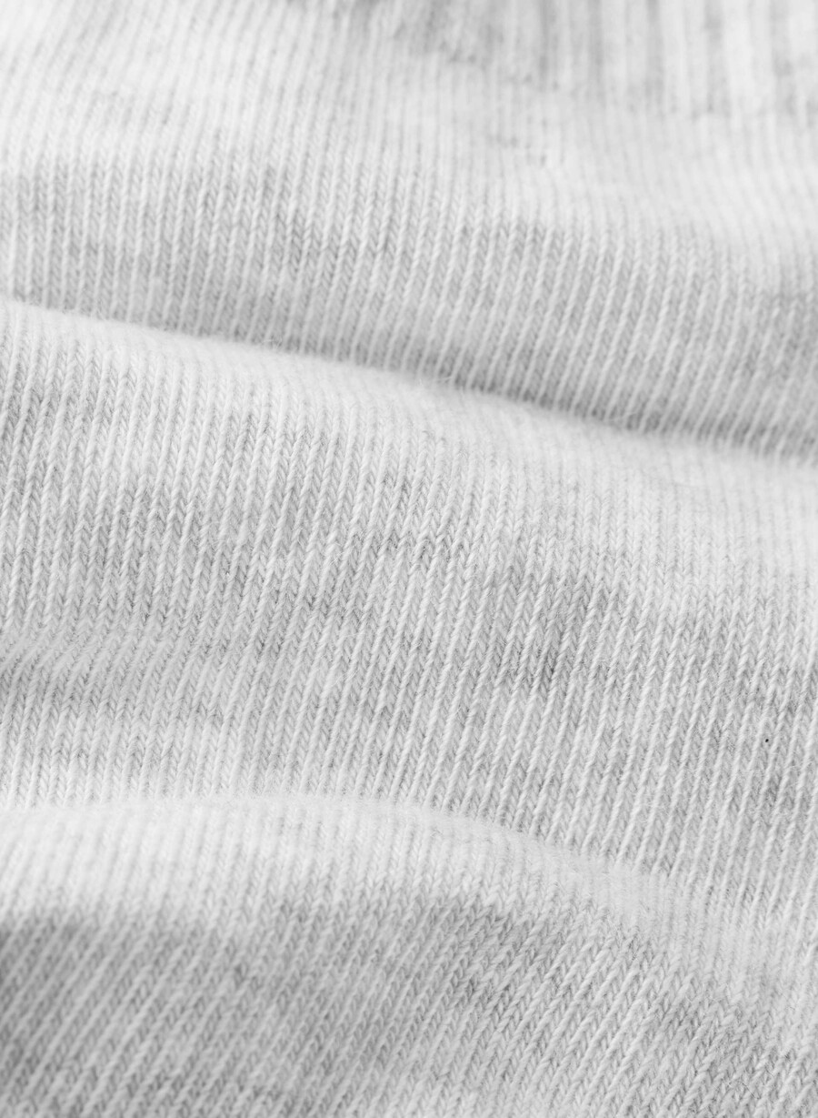 best-ever no-show sock 3-pack heather cloud white