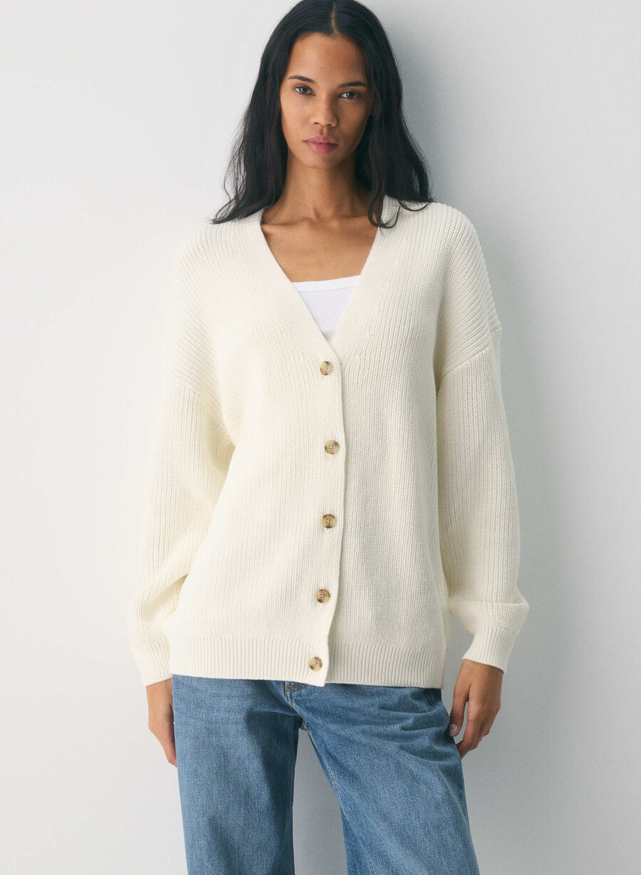 qualifier cardigan light birch