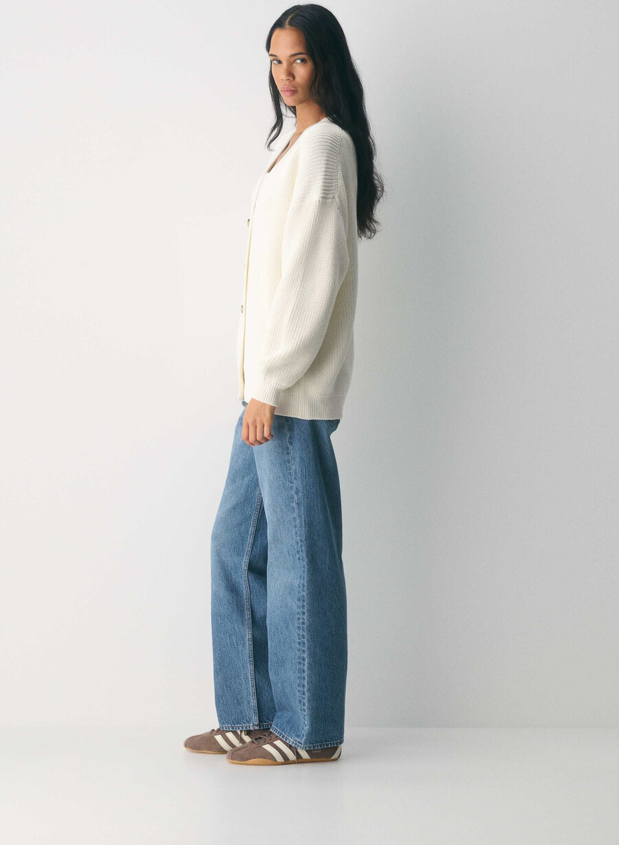 qualifier cardigan light birch