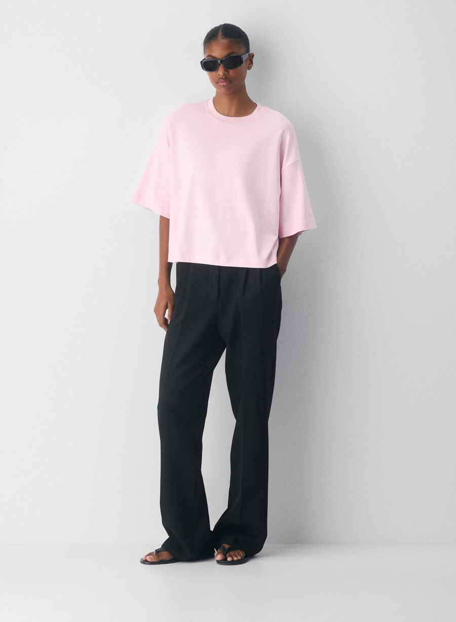 interlock cotton elect t-shirt white