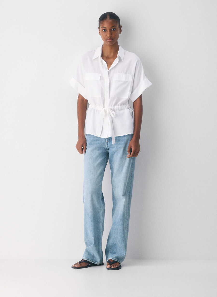garner shirt white