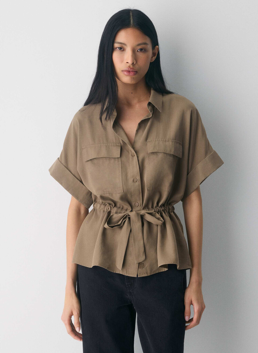 garner shirt folio brown
