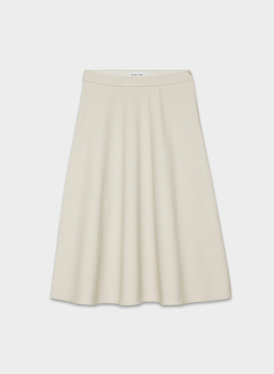 beacon skirt - ressential light heather matte pearl