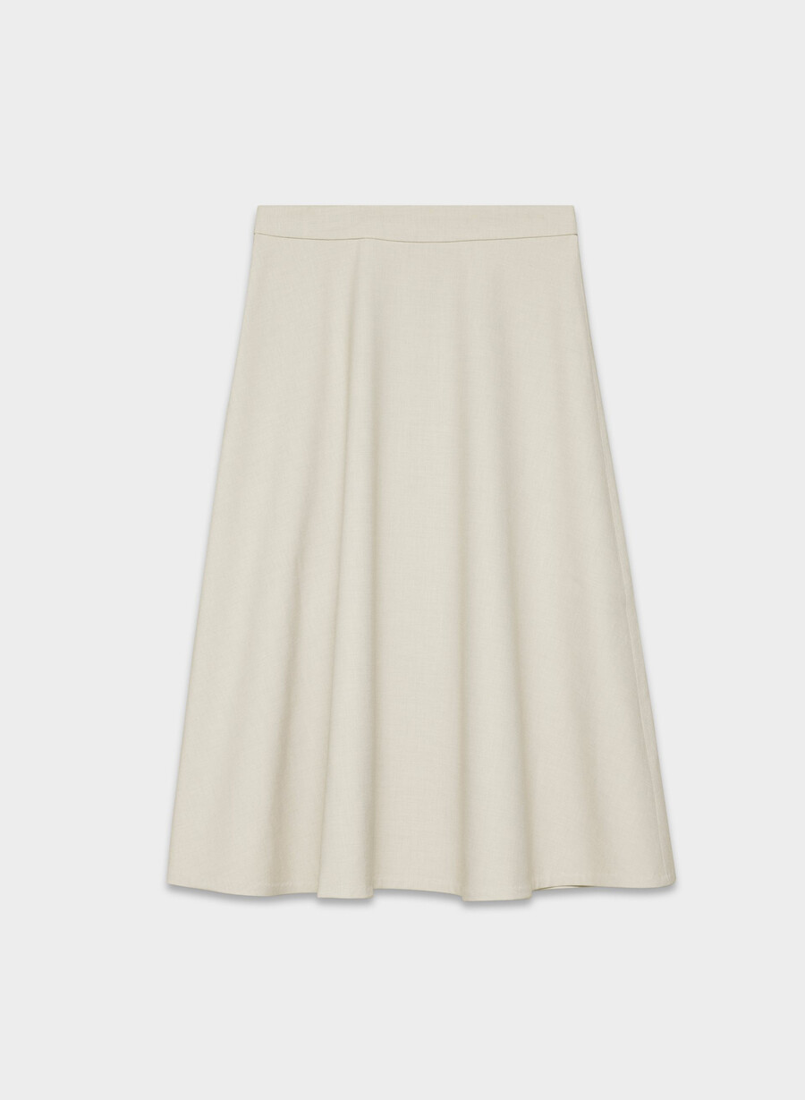 beacon skirt - ressential light heather matte pearl