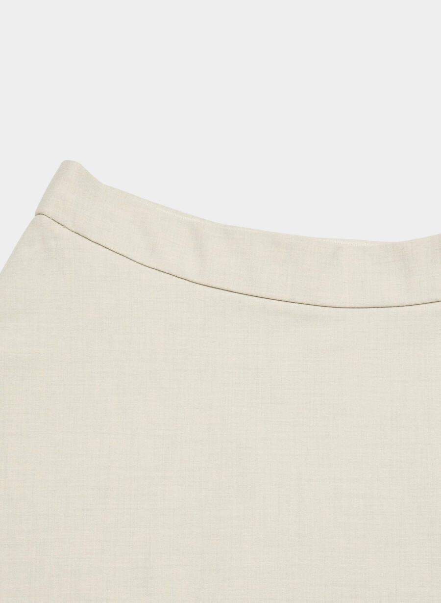 beacon skirt - ressential light heather matte pearl