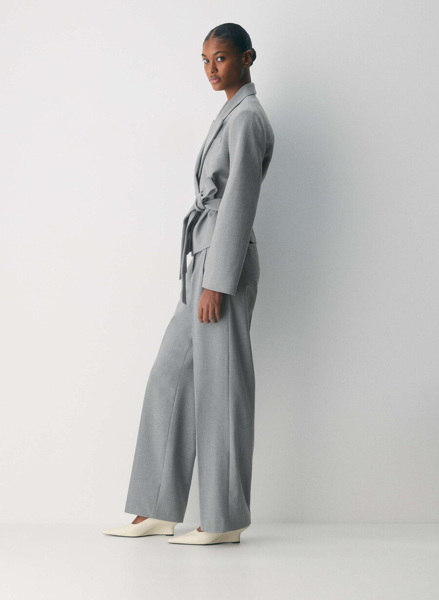 modus blazer - ressential heather dark grey