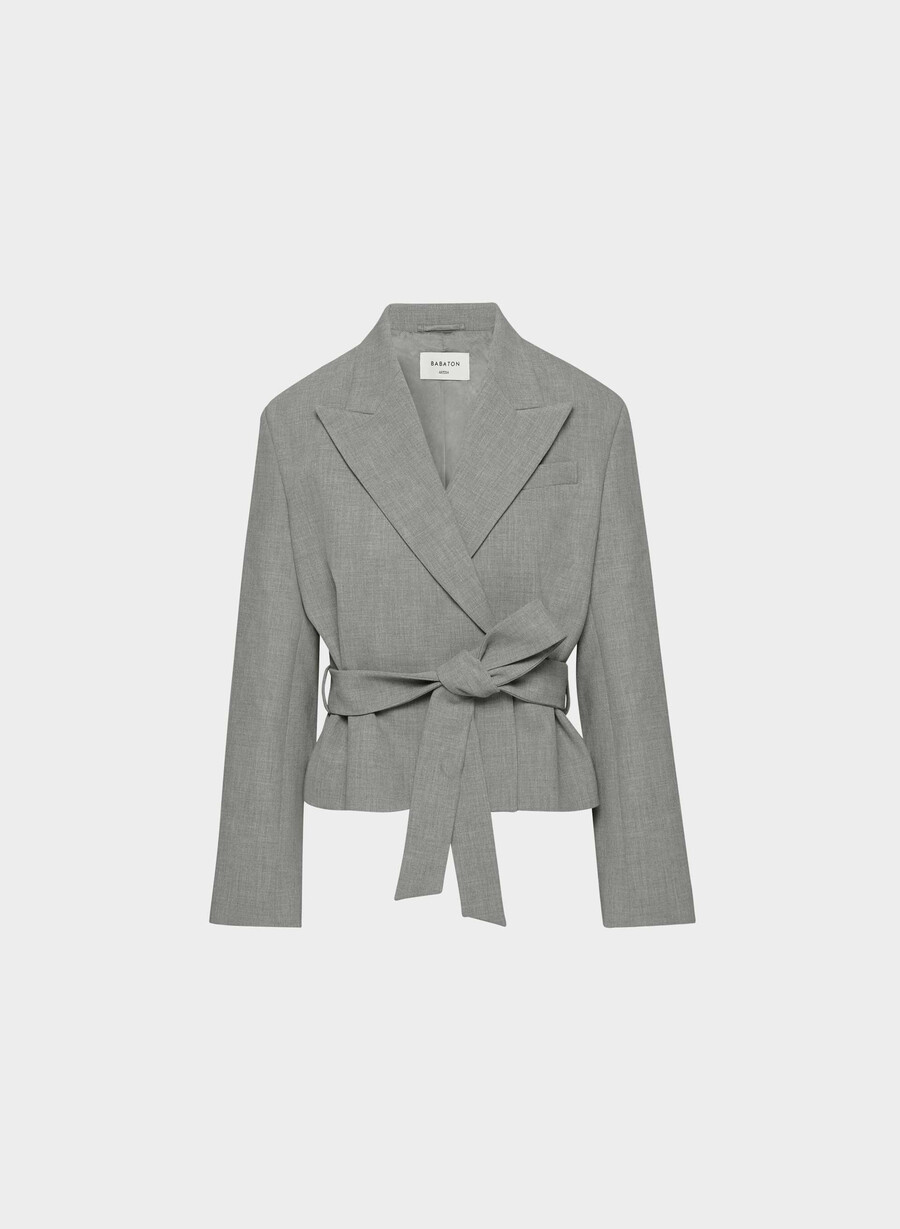 modus blazer - ressential heather dark grey