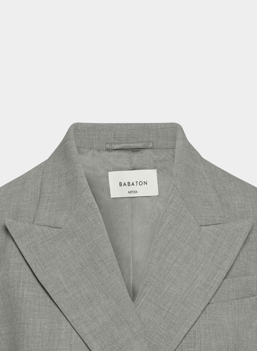 modus blazer - ressential heather dark grey