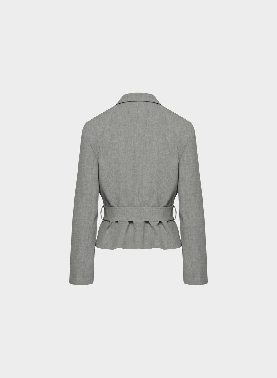 modus blazer - ressential heather dark grey