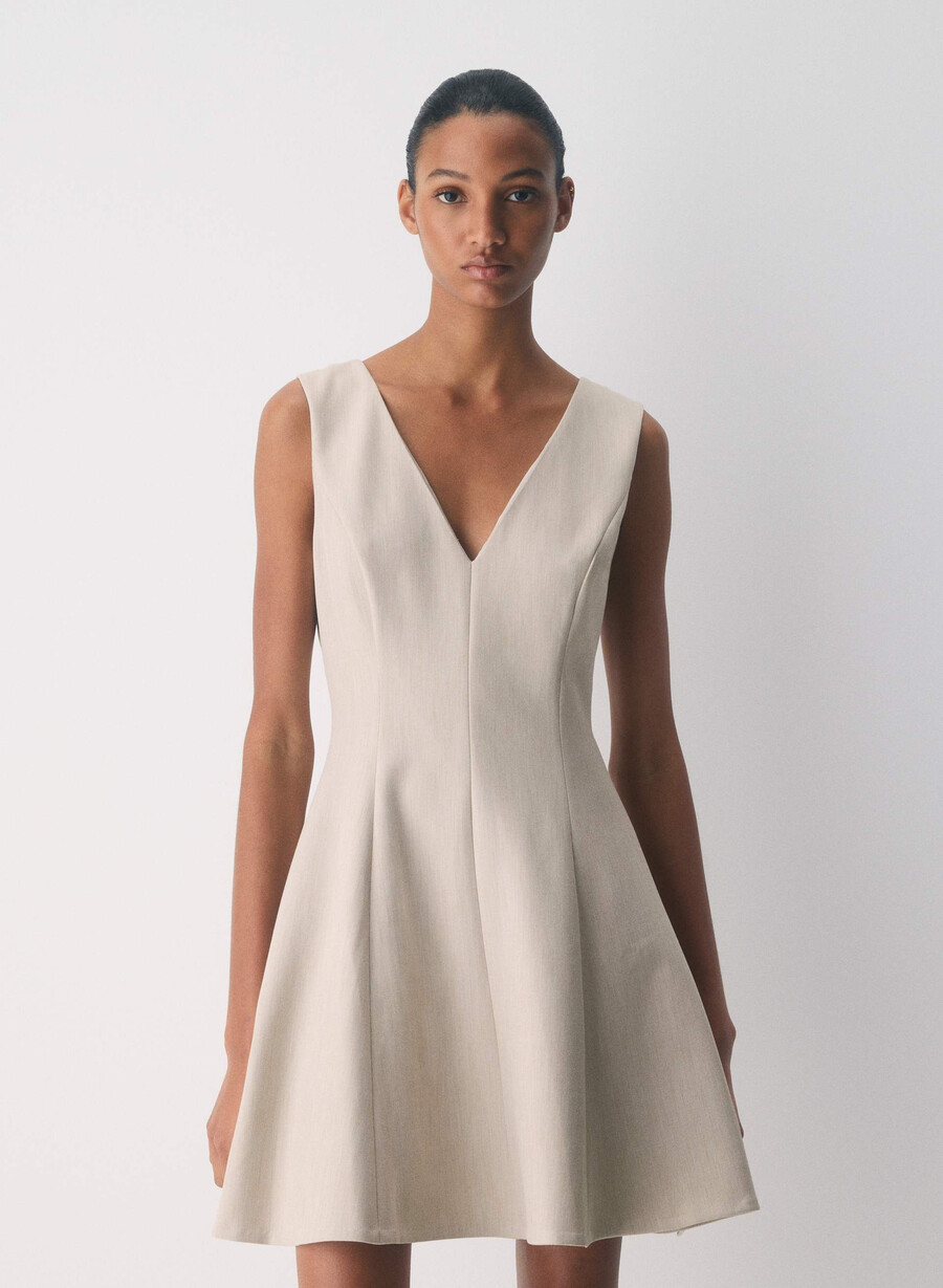 pledge dress - ressential heather matte pearl