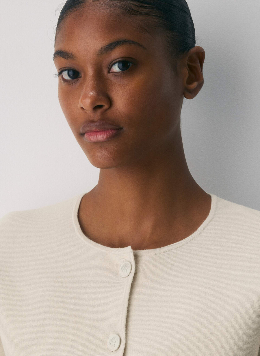 epitome sweater - wonder yarn matte pearl