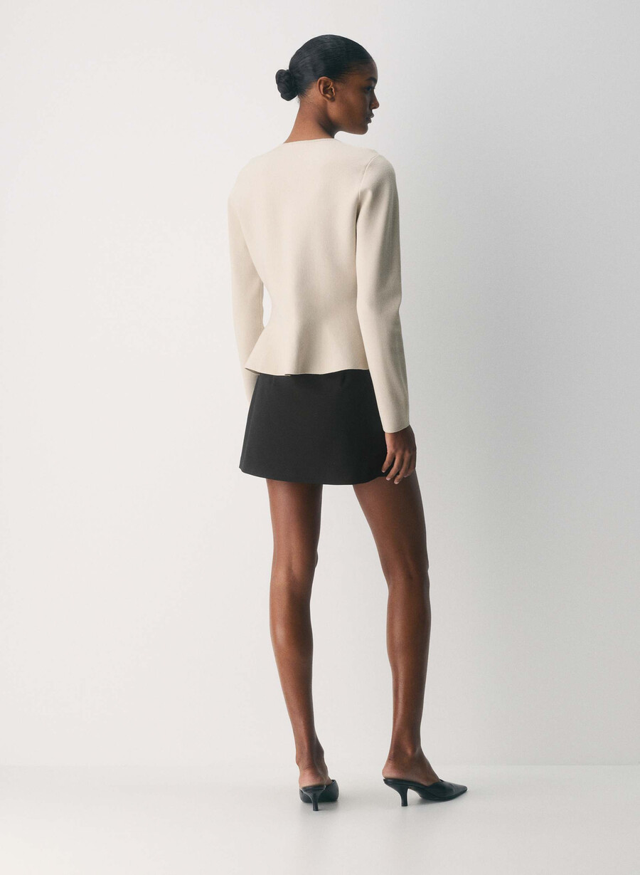 epitome sweater - wonder yarn matte pearl