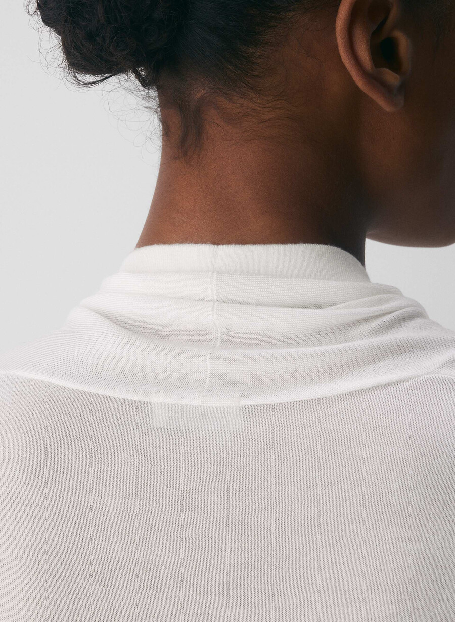 agenda sweater vest clouded white