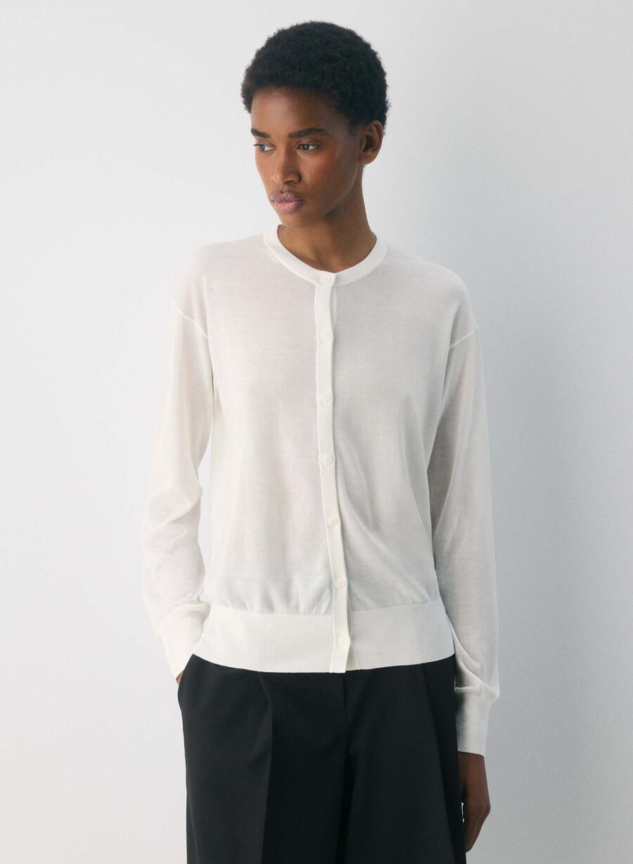 acumen cardigan clouded white