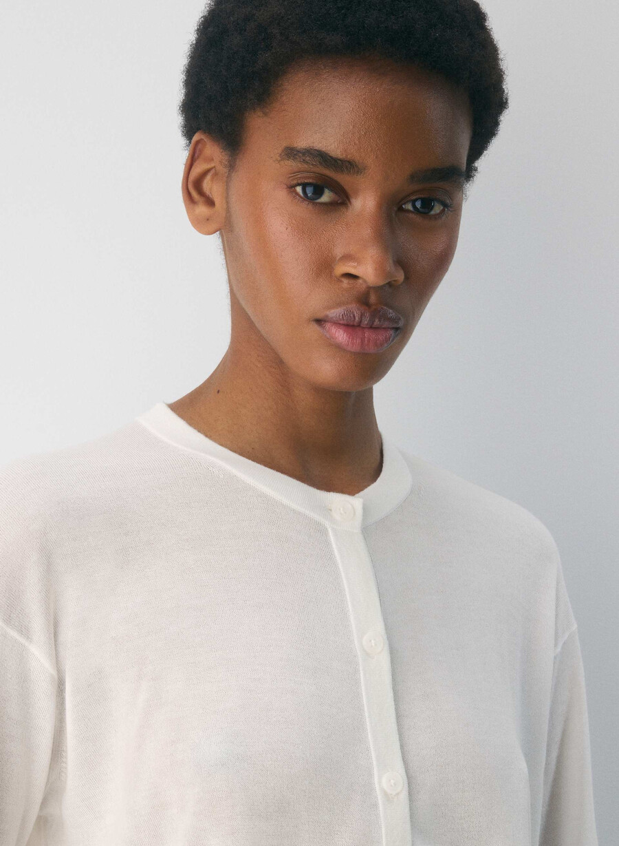 acumen cardigan clouded white
