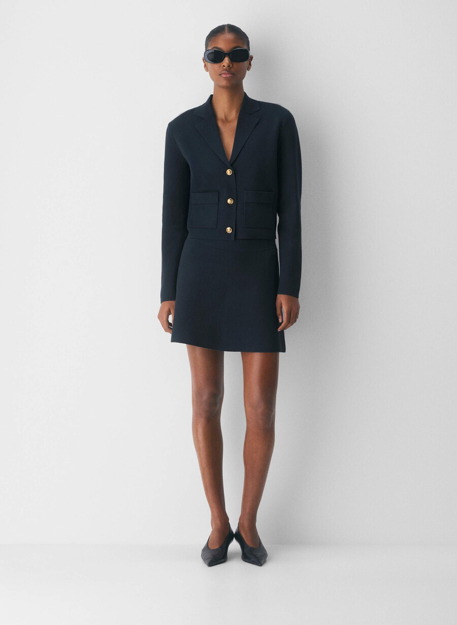 address skirt - wonder yarn dark night navy