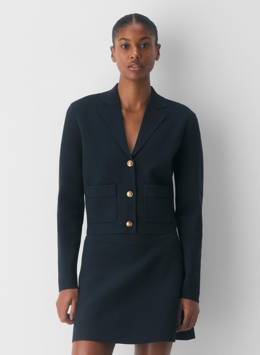 address skirt - wonder yarn dark night navy
