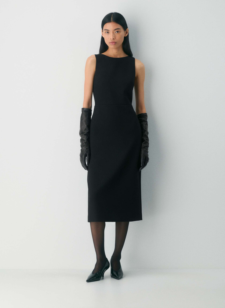bond maxi dress black