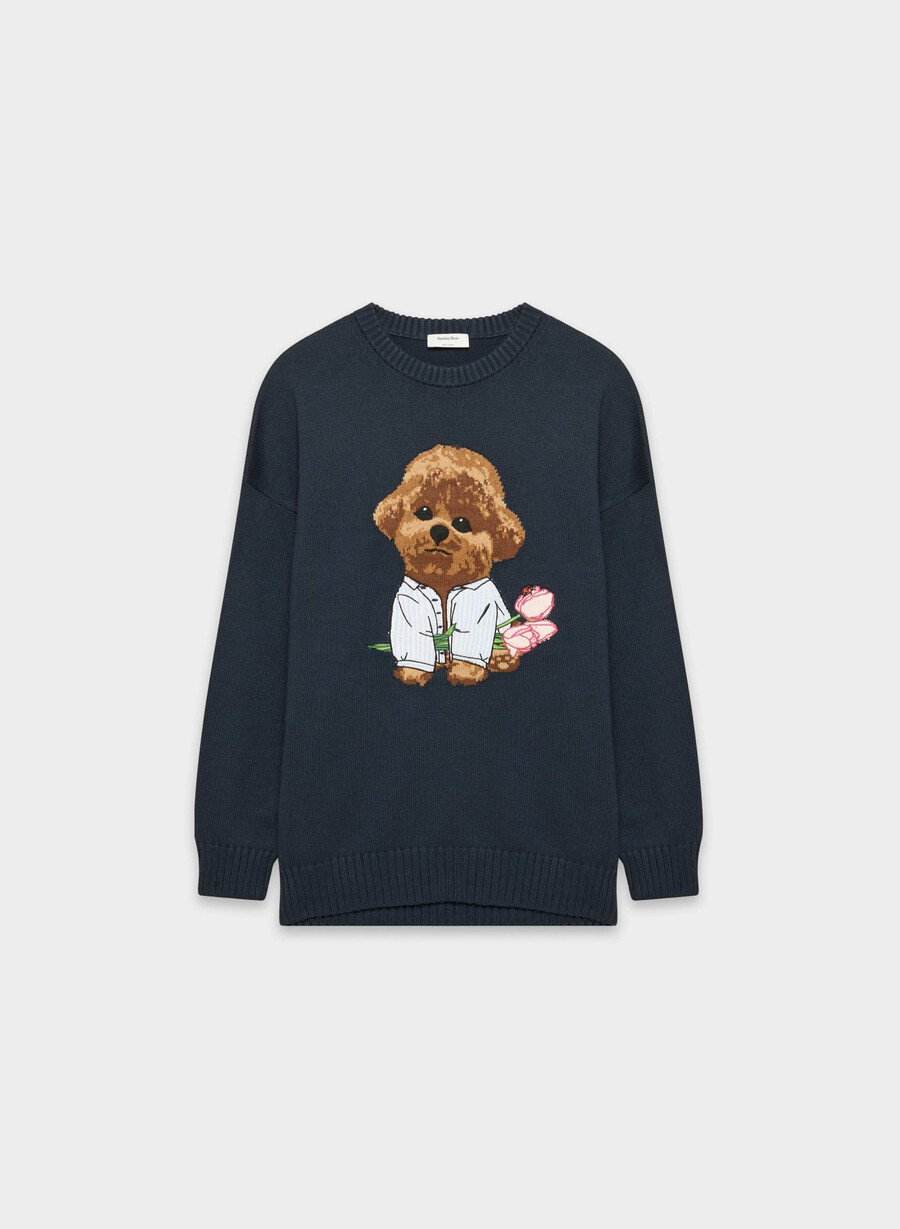 cotton charm peggy icon sweater admiralbrown