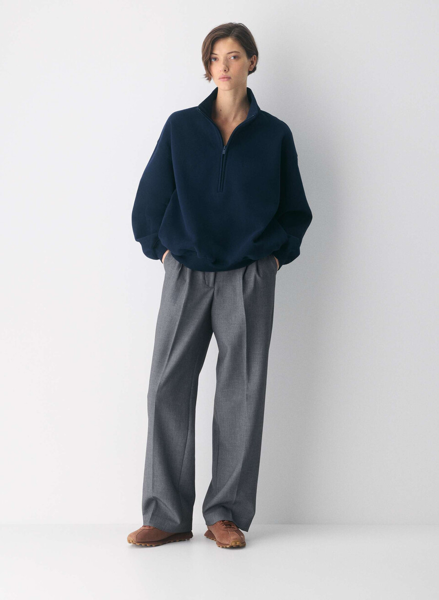 cozy sweatfleece mega 12 zip admiral