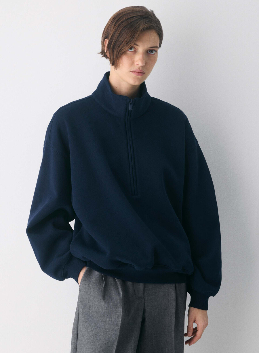 cozy sweatfleece mega 12 zip admiral