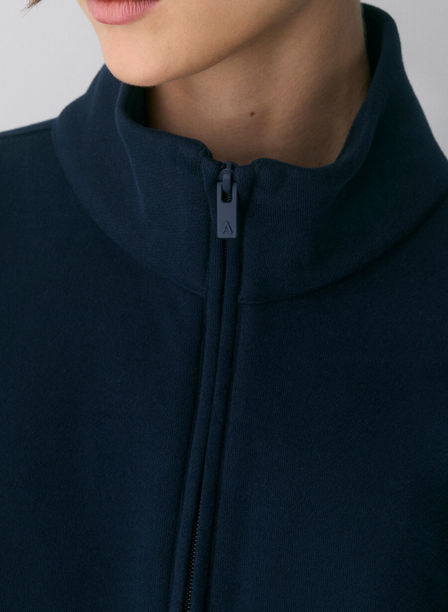cozy sweatfleece mega 12 zip admiral