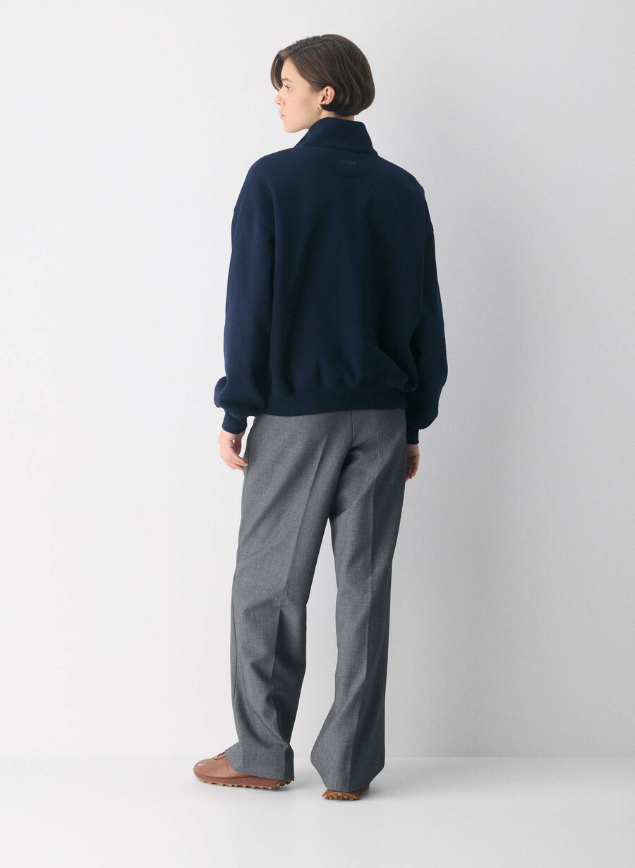 cozy sweatfleece mega 12 zip admiral